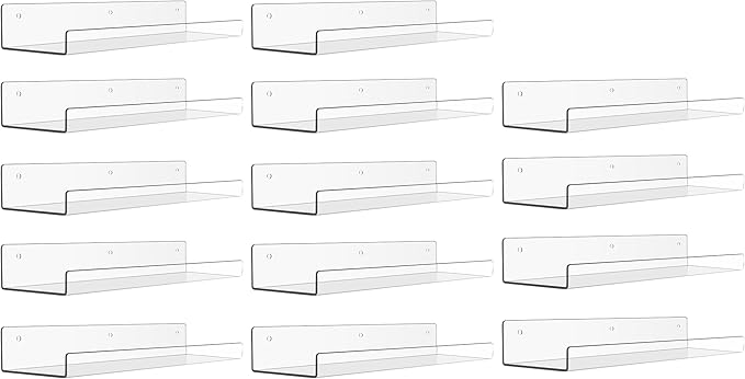 upsimples 14 Pcs 15" Acrylic Shelves by upsimples