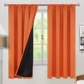 BGment Burnt Orange Blackout Curtains by BGment