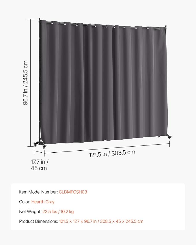 VEVOR Room Divider, Portable Panel Room Divider - Image 7