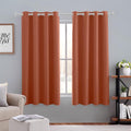 HOMEIDEAS Blackout Curtains for Bedroom 52 X 63 Inch Length 2 Panels Set Burnt by HOMEIDEAS