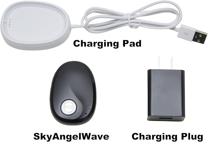 SkyAngel~Wave | One Payment for Life | Mobile Cellular Alert | Fall Detection | Waterproof | Call and Speak to 911 | Life Guardian Alert Two Way Voice | No Subscription | No Cellphone Needed (Fuchsia)