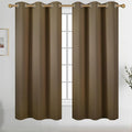 Diraysid Brown Grommet Blackout Curtains by Diraysid%2C+refresh+your+life