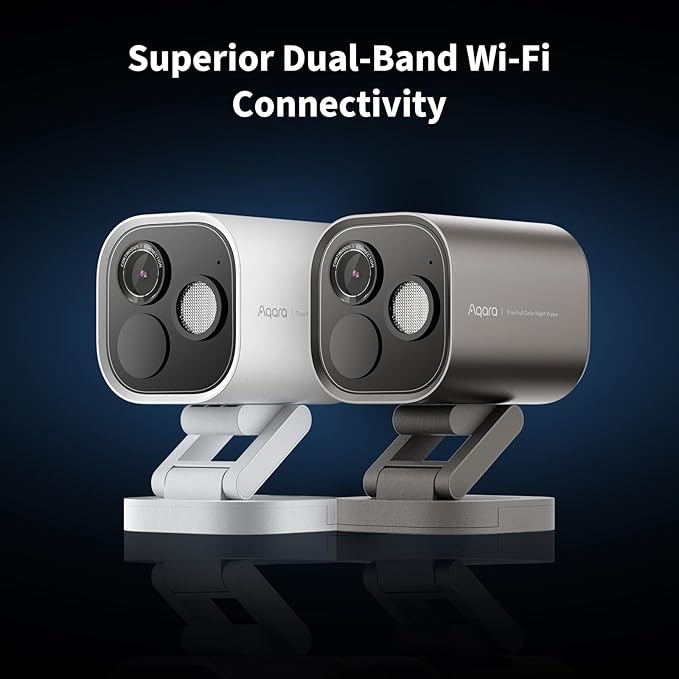 Aqara 4MP Camera Hub G5 Pro WiFi, True Color Night Vision Security Camera Outdoor, 2.4/5Ghz WiFi, HomeKit Secure Video, Thread Border Router, Local Detection, Thread/Zigbee, Supports Alexa,Google Home