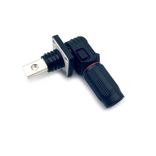 450A Battery Energy Storage Connector, 185mm² High Current Connectors IP67 Waterproof Copper Brand Thread Wiring Power Adapter Quick Plug Terminal Right Angle Plug and Socket (1500V Black+Orange)