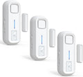 Sanjie Door Alarm with Instant and Delayed Alerts 30s/1min/2min/4min, Door Window Ajar Alarms for Kids Safety/Home Security, Volume 0-120dB, Left Open Alert for Freezer Fridge Home, 3 Sensor