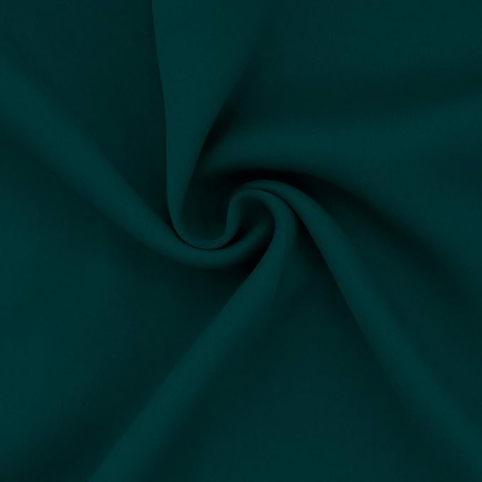 Easy-Going Thermal Grommet Blackout Curtains, 2 Panels 52x46 in, Deep Teal | - Image 6