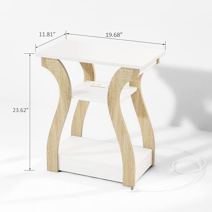 FROMJBEST End Tables Living Room Set of 2 - Image 3
