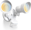 ALUSSO Motion Sensor Outdoor Lights, 30W 3500LM Flood Lights Outdoor, 3 Modes (Dusk to Dawn/Auto/On Time), 3CCT 3000K/4000K/6500K Waterproof Hardwired ETL Listed, Porch Garage Flood Light, White 1PC