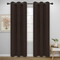 Easy-Going Thermal Grommet Blackout Curtains, 2 Panels 46x84 in, Dark Brown | by Easy-Going