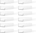upsimples 12 Pcs 15" Acrylic Shelves by upsimples