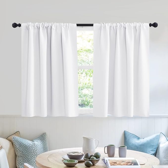 RYB HOME Short Privacy Curtains 30 inch Long by RYBHOME