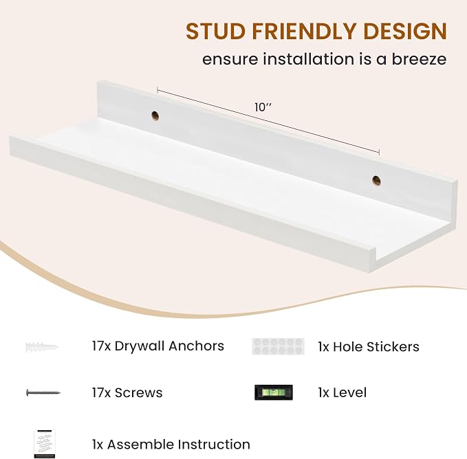 Picture Ledge Shelf, Floating Shelves - Image 5