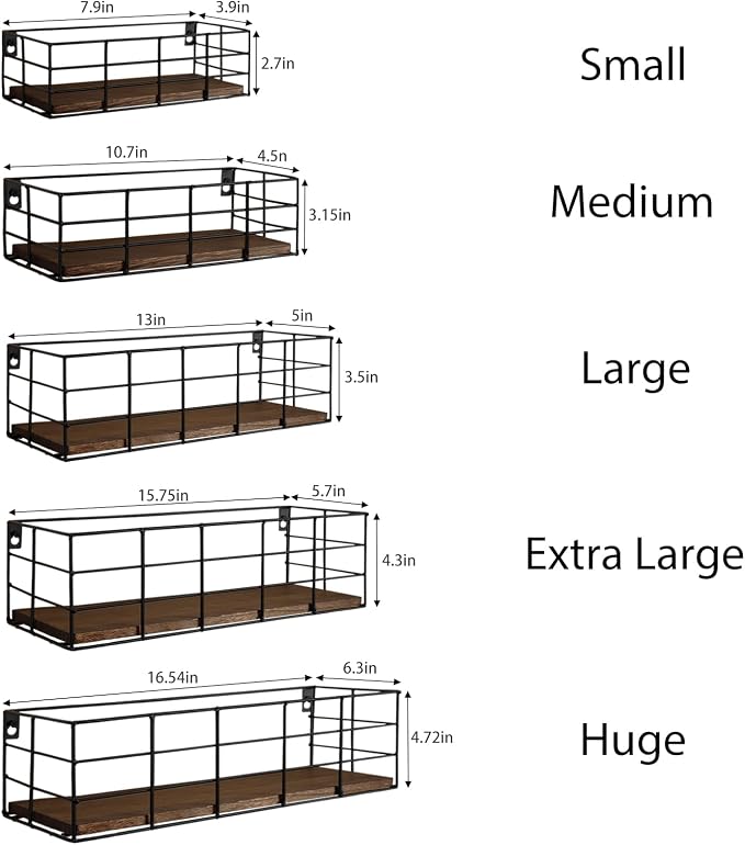 Fixwal Wire Frame Floating Shelves - Image 3