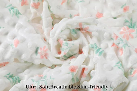 Dot Bassinet Sheet Set 2 Pack Stretch Fitted Bedside Sleeper Bassinet Sheets Sheets,Ultra Soft, for Baby Girls and Boys Pink, Floral