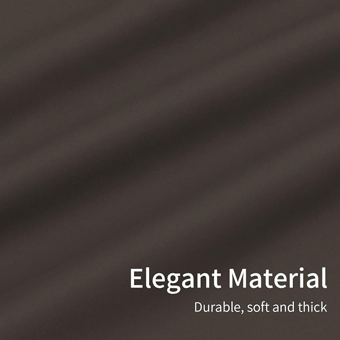 Easy-Going Thermal Grommet Blackout Curtains, 2 Panels 46x63 in, Taupe | - Image 6
