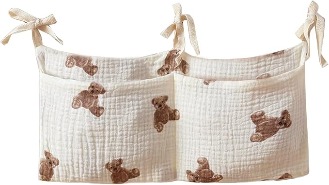 Baby Bedside Hanging Bags Storage Organizer Milk Bottle Toy Crib Baby Nappy-Bag by Simpletochoose
