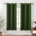 KOUFALL Olive Green 42x54 Inches Long Blackout Curtains by KOUFALL