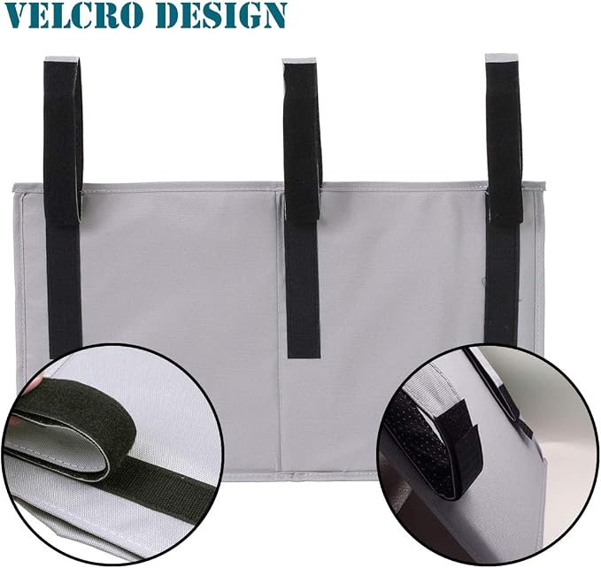 Bedside Caddy, Hanging Under Bed Storage Organizer Bag - Image 4
