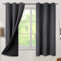BGment Dark Grey Blackout Curtains by BGment