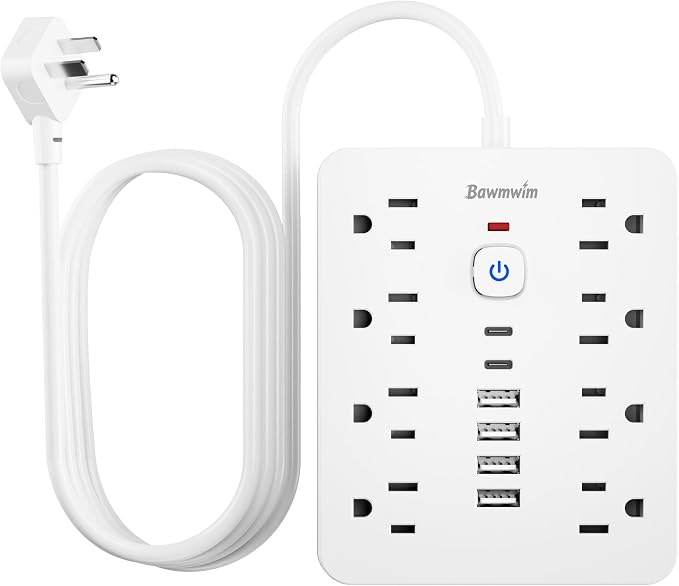 2 Pack Surge Protector Power Strip by BawmwimDirect