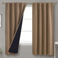 BGment Taupe 100% Blackout Curtains 63 Inches Long by BGment