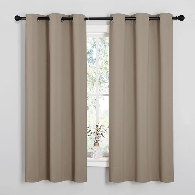 NICETOWN Sleek Blackout Curtains 63 inches Length by NICETOWN