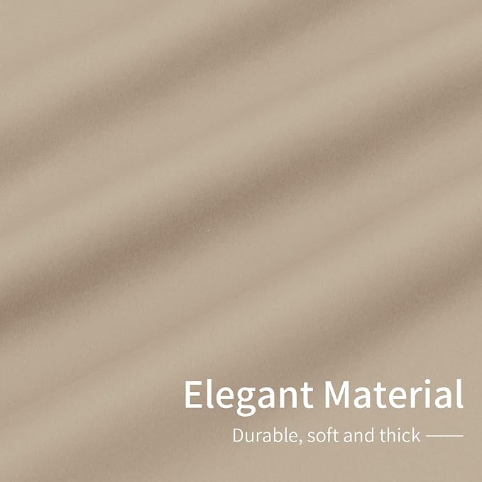 Easy-Going Blackout Curtains for Bedroom, Solid Thermal Insulated Grommet and - Image 6