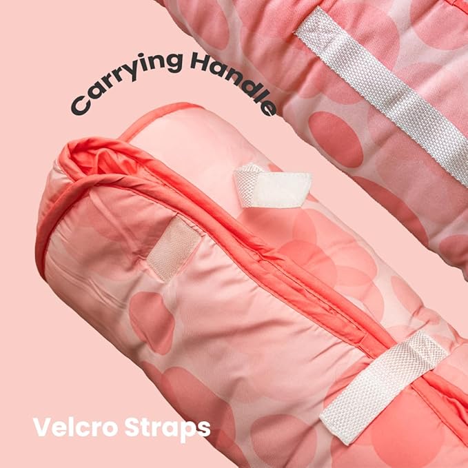 Toddler Nap Mat with Removable Pillow and Blanket (21" x 48") - Soft Sleep Mats for Kids, Daycare, Preschool, Travel - Machine Washable Roll Up Sleeping Bag - Nap Mat by Zunee