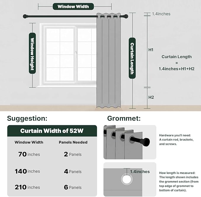 H.VERSAILTEX 100% Blackout Curtains - Image 8