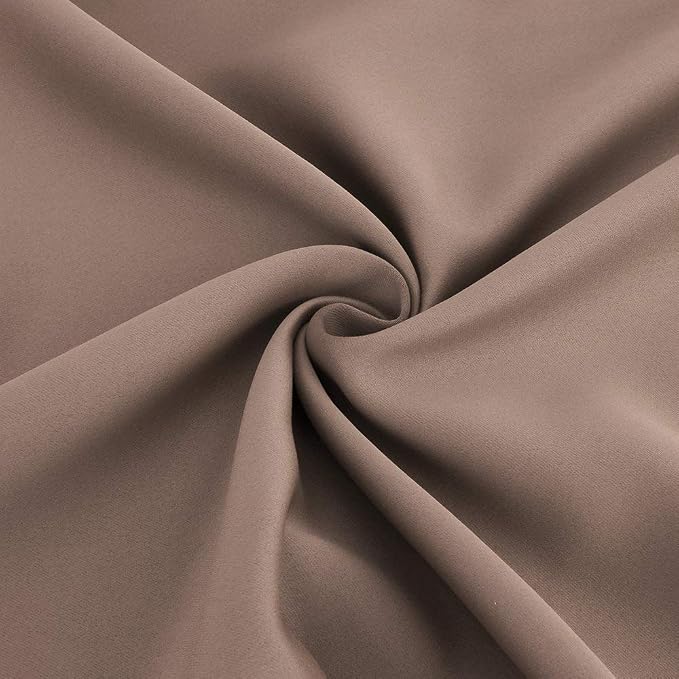 Diraysid Cappuccino Grommet Blackout Curtains - Image 8