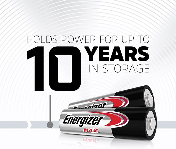 Energizer AA Batteries, Max Double A Battery Alkaline, 4 Count (Pack of 2)