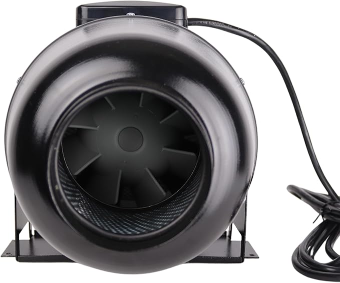 VENTS-US TT Silent M 125-5" Inline Duct Fan Includes Two-Speed Switch with Thermal Overload Protection – UV Resistant, Quiet Operation, up to 188 CFM