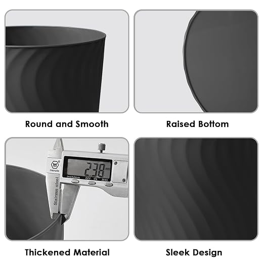 YGJT Small Trash Can, 6 Pack 1.8 Gallons Bathroom Trash Can - Image 5