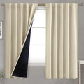 BGment Beige Full Blackout Curtains by BGment
