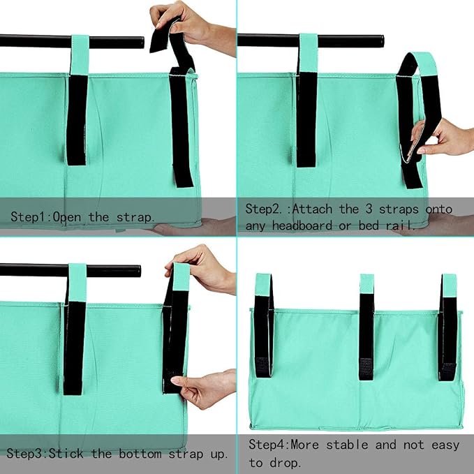 Bedside Storage Caddy, Hanging Storage Organizer Bag - Image 3