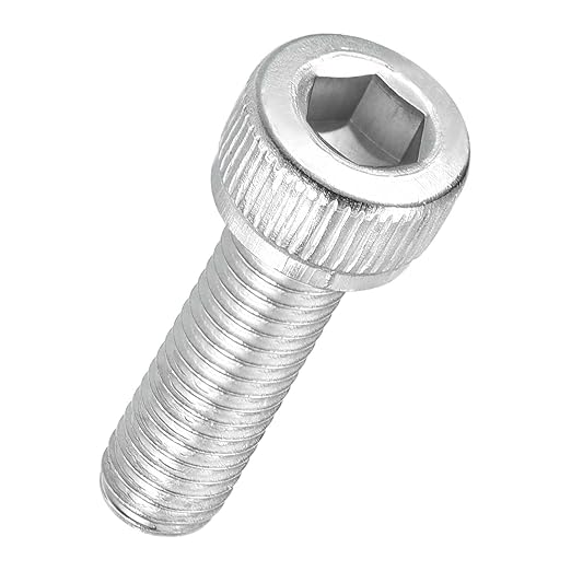 Kozelo 40pcs Socket Head Cap Screws - [M5-0.8 x 16mm] 304 Stainless Steel Allen Socket Drive for Electrical Motor 3D Printing Fan Engine Replacement Use, Silver