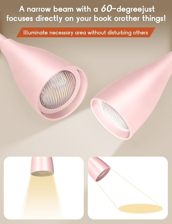 Reading Light for Book in Bed, Clip on Light Reading Lamp - Image 3