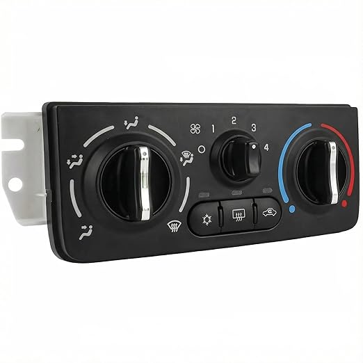 599-141 A/C Control Switch Air Conditioning Climate Control Module, Front Climate Control Module Panel for Chevrolet Cobalt 2005-2009 Pontiac G5 2007-2009, Replace OE# 15213133, 15217879, 15283518
