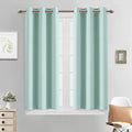 Yakamok Blackout Curtains 38x45 inch Aqua Thermal Drapes-Bedroom | 2 panels by Yakamok