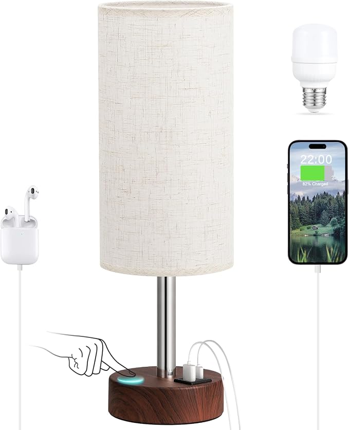 Dicoool Bedside Table Lamp for Bedroom by DicooolDirect