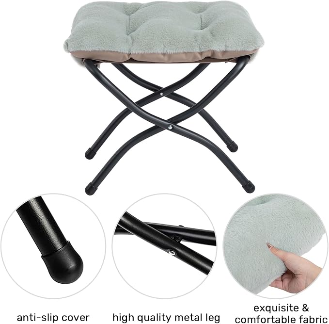 HollyHOME Lazy Chair with Foldable Ottoman, Accent Comfy Lounge Armchair and - Image 7