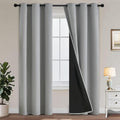 Yakamok Light Grey Blackout Curtains 84 inches Long by Yakamok