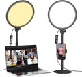 Anautin 10.5in LED Desk Ring Light, Video Conference Lighting for Zoom Meeting/Video Calls, Live Stream, Home Office, Computer Lighting for Webcam, Online Classes, Professional Streaming
