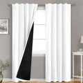 BGment Pure White 100% Blackout Curtains by BGment