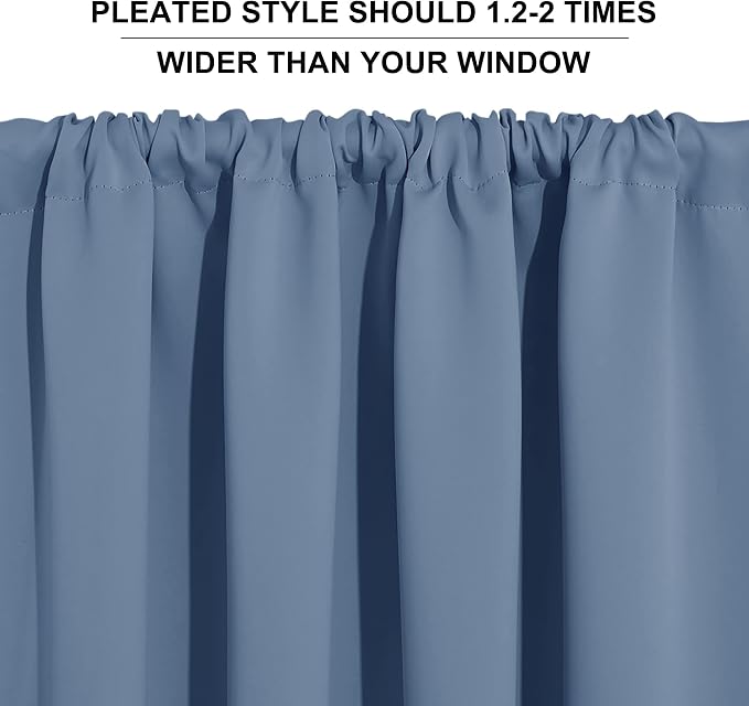 RYB HOME Short Blackout Curtains - Image 5