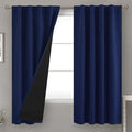 BGment Navy Blue 100% Blackout Curtains 63 Inches Long by BGment