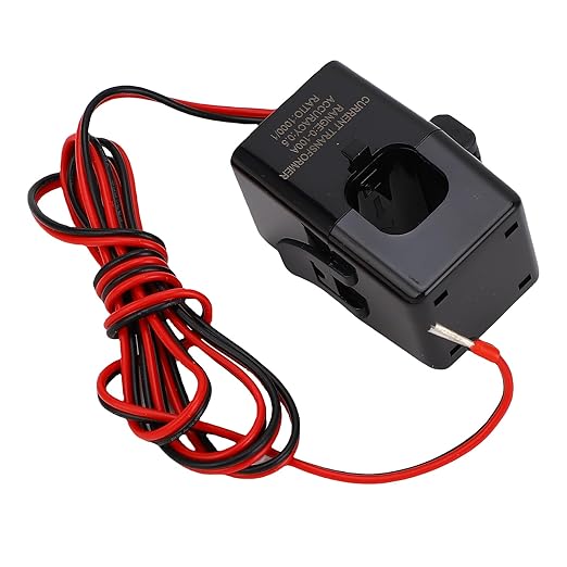 100A 3 Phase Power Meter Energy Consumption Electricity Usage Monitor with APP Control for Home School Dormitory Shopping Mall with Clamp Current Transformer DIN Rail Watt Kwh Frequency Meter