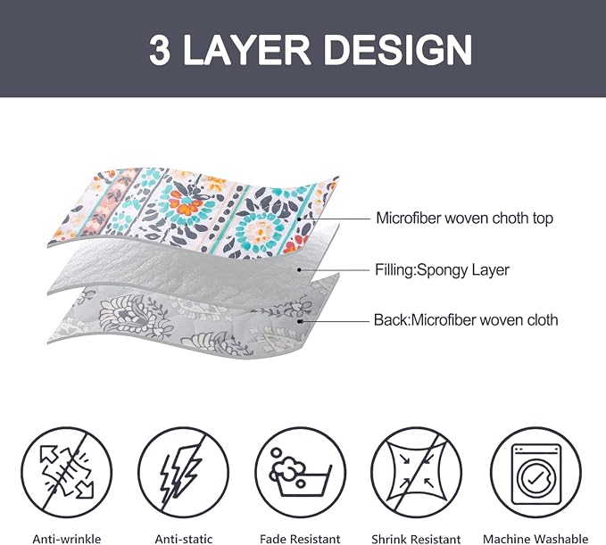 Quilts for Full/Queen Bed Bedspreads Soft Bed Summer Lightweight Bedspread - Image 4