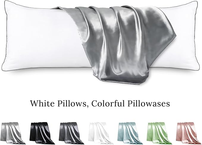 Body Pillow with Satin Pillowcase, Body Pillow - Image 2