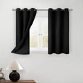 BGment Short Blackout Curtains 30 Inch Length 2 Panels, Thermal Insulated Total by BGment